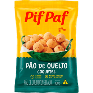 PAO DE QUEIJO PIF PAF 400G COQUETEL